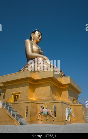 Thimphu, Bhutan Hauptstadt von Bhutan. Dordenma Buddha-Statue. Einer der größten Buddha-Statuen (in dieser Position) in der Welt. Das Hotel liegt an der Spitze des K Stockfoto