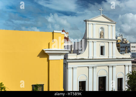 CATEDRAL METROPOLITANA BASILICA DE SAN JUAN BAUTISTA ALTEN SAN JUAN PUERTO RICO Stockfoto