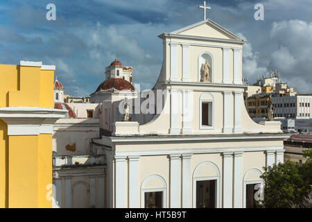 CATEDRAL METROPOLITANA BASILICA DE SAN JUAN BAUTISTA ALTEN SAN JUAN PUERTO RICO Stockfoto