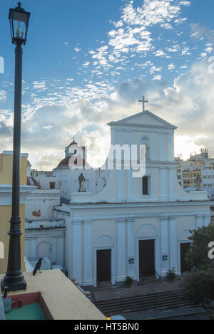 CATEDRAL METROPOLITANA BASILICA DE SAN JUAN BAUTISTA ALTEN SAN JUAN PUERTO RICO Stockfoto