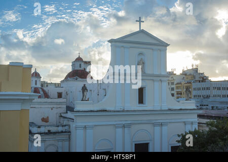 CATEDRAL METROPOLITANA BASILICA DE SAN JUAN BAUTISTA ALTEN SAN JUAN PUERTO RICO Stockfoto