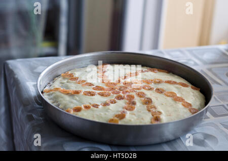 Selbst gemachter Butter Karottenkuchen Stockfoto