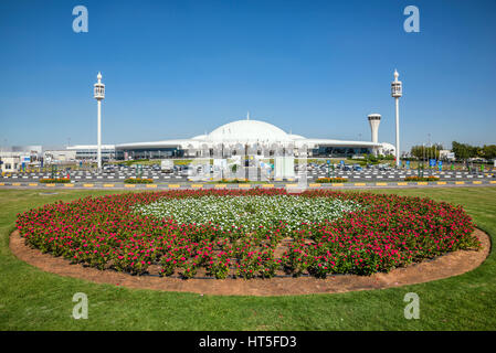 Sharjah International Airport in der Nähe von Dubai international Airport, Vereinigte Arabische Emorates Stockfoto