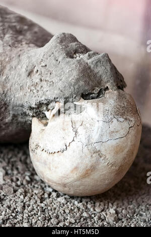 Opfer in Pompeji des Ausbruchs des Vesuv Stockfoto
