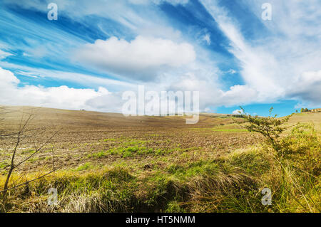 Wolken über der Toskana, Italien Stockfoto
