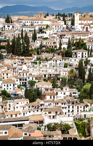 El Albaicin (alte arabische Viertel), Granada, Spanien Stockfoto