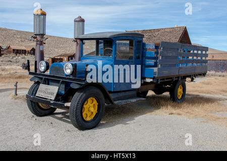 Bodie State Park sind die Überreste von Bodie, eine Silber- und Kupfermünzen Bergbaustadt in der östlichen kalifornischen Wüste. Stockfoto