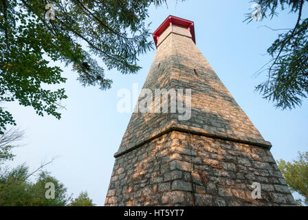 Toronto Ontario Kanada-historische Gibralter Point Lighthouse auf die Toronto Islands erbaut 1808 gehört zu den frühesten auf den großen Seen. Stockfoto