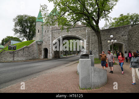 St. Louis Tor (Porte St. Louis), Québec (Stadt) Stockfoto