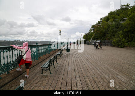 La Promenade des Gouverneurs in Old Quebec City Stockfoto