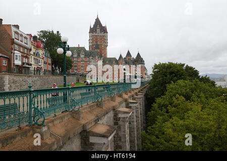 La Promenade des Gouverneurs in Old Quebec City Stockfoto