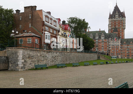 La Promenade des Gouverneurs in Old Quebec City Stockfoto