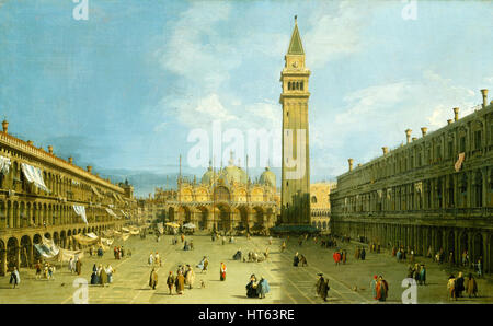 Piazza San Marco von Canaletto Stockfoto