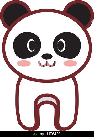 Cartoon Panda Tierbild Stock Vektor