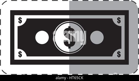Dollar Geld Währung Symbol Stock Vektor