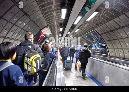 Die London Underground (auch bekannt als das Rohr oder einfach die U-Bahn) ist eine öffentliche u-Bahn-system Stockfoto