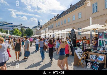 Museumsquartier, Vienna. Marktstände im MuseumsQuartier, Wien, Österreich Stockfoto