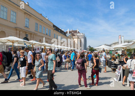 Museumsquartier, Vienna. Marktstände im MuseumsQuartier, Wien, Österreich Stockfoto