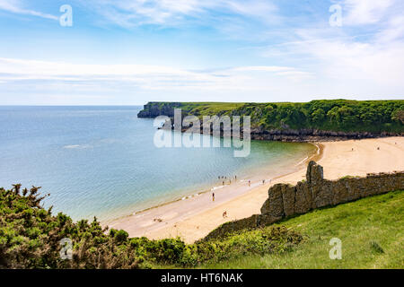 Barafundle Bay Beach, Stackpole, Wales, UK Stockfoto