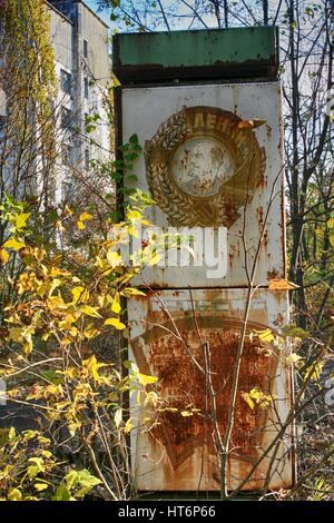 Tschernobyl: verlassenen Stadt Pripjat Stockfoto