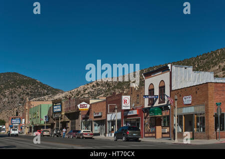 Straße in Ely, Nevada, USA Stockfoto