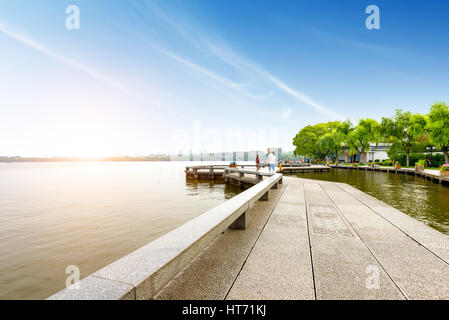 China-Hangzhou Westsee Wasser promenade Stockfoto