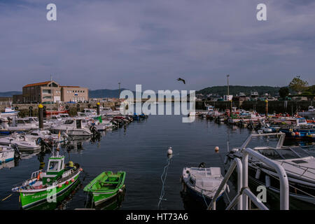 Die Gemeinde Porto do Son umfasst eine Sammlung von Küstenstädte und Dörfer in der "ria de Muros e Noia", einschließlich der Stadt Porto Do S Stockfoto