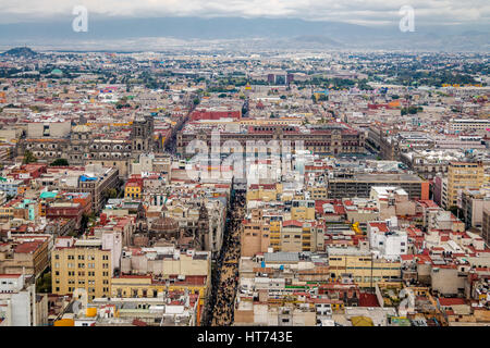 Luftaufnahme von Mexico City - Mexiko Stockfoto