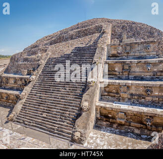 Quetzalcoatl Pyramide Tempel Ruinen von Teotihuacan - Mexico City, Mexiko Stockfoto