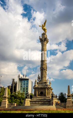 Engel des Unabhängigkeits-Denkmal - Mexiko-Stadt, Mexiko Stockfoto