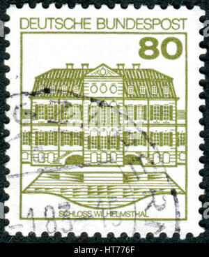 Deutschland - CIRCA 1982: Eine Briefmarke gedruckt in Deutschland, zeigt das Schloss Wilhelmsthal, ca. 1982 Stockfoto