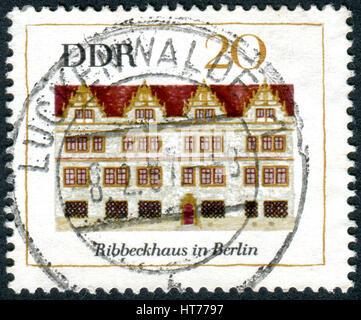 Deutschland - CIRCA 1967: Eine Briefmarke gedruckt in Deutschland (DDR), zeigt die Ribbeck House, Berlin, ca. 1967 Stockfoto