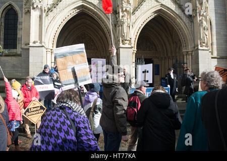 NHS Proteste, Truro Stockfoto