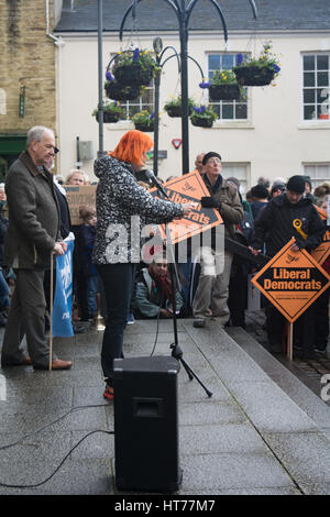 NHS Proteste, Truro Stockfoto