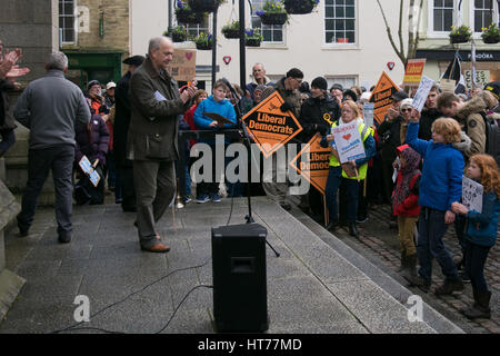 NHS Proteste, Truro Stockfoto