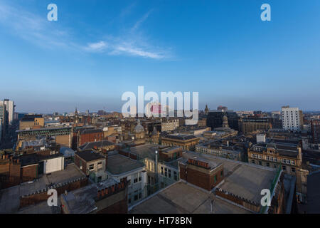 Glasgow Skyline vom Leuchtturm am Mitchell Lane genommen Stockfoto