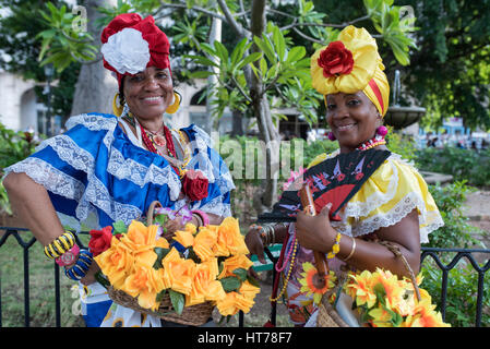 Kubanische Frauen in Havanna Stockfoto