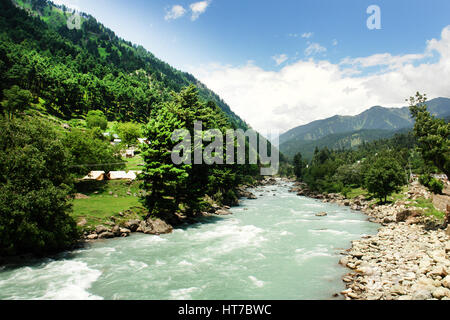 Wunderschönes Land Pahalgam, EIN Touristenziel, Paradies auf Erden - Kaschmir, Indien (Copyright © Saji Maramon) Stockfoto