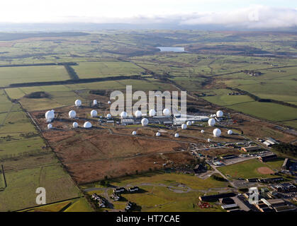 Luftaufnahme von Menwith Hill in der Nähe von Harrogate, North Yorkshire Stockfoto