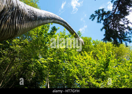 Dinosaurier bei Dan yr Ogof Nummer 3624 Stockfoto