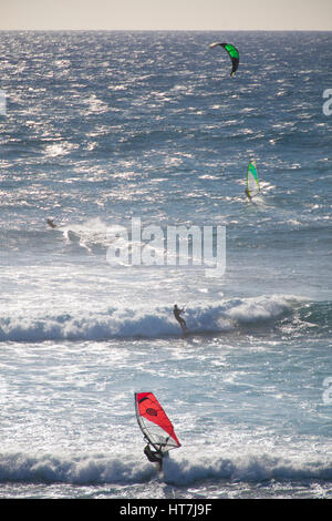 Windsurfer am Prevelly Beach In Westaustralien Stockfoto