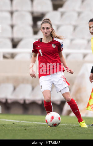 Nicolsia, Zypern. 3. März 2017. Katharina Naschenweng (AUT) Fußball: Zypern Frauen WM 2017 Gruppe B match zwischen Österreich 3: 0 Neuseeland im GSP-Stadion in Nicolsia, Zypern. Bildnachweis: Maurizio Borsari/AFLO/Alamy Live-Nachrichten Stockfoto