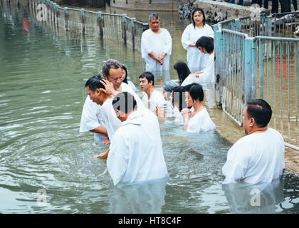 Yardenit Taufstelle, in der Nähe von Bet Yerah, Israel, Stockfoto