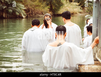 Yardenit Taufstelle, in der Nähe von Bet Yerah, Israel, Stockfoto