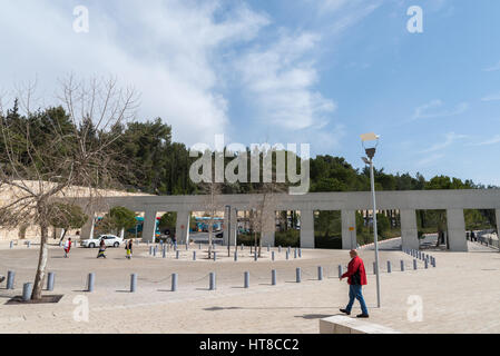 Eintritt in das Museum Yad Vashem in Jerusalem, Israel Stockfoto