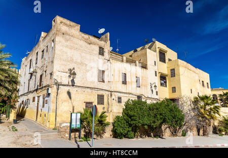 Gebäude in der Medina von Fes, Marokko Stockfoto