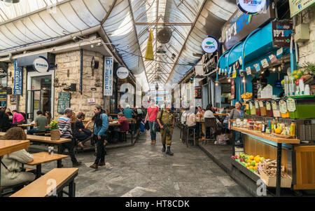 Die Machane Yehuda-Markt, Jerusalem Stockfoto