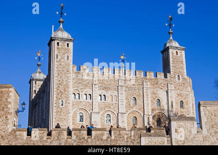 England, London, Tower of London, der weiße Turm Stockfoto