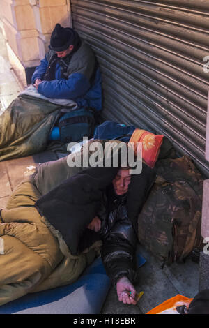 England, London, Soho, grobe Schwellen Stockfoto