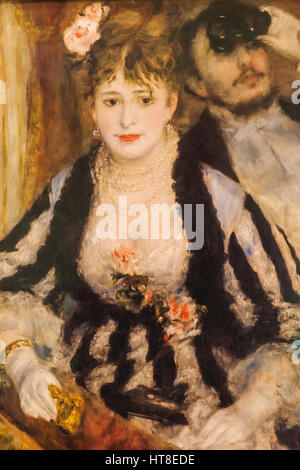 Bild mit dem Titel La Loge von Pierre Auguste Renoir datiert 1874 Stockfoto